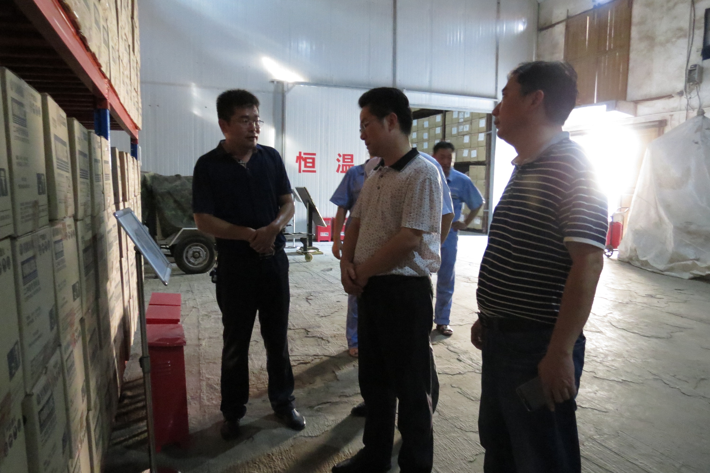 國家防汛抗旱總指揮部辦公室副主任王章立一行  赴中央防汛抗旱物資南昌倉庫檢查工作